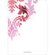 Pink Watercolor Damask Invitations Image 3 of 11